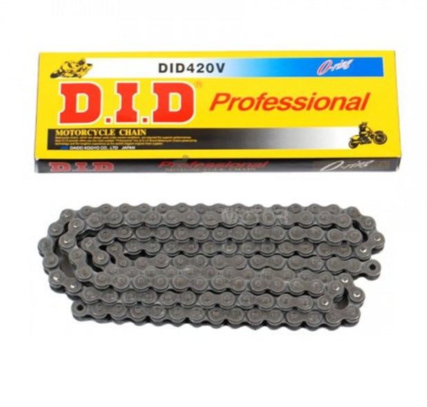 DID Professional Series O-Ring 420V Chain 120 Links for Street Motorcycle