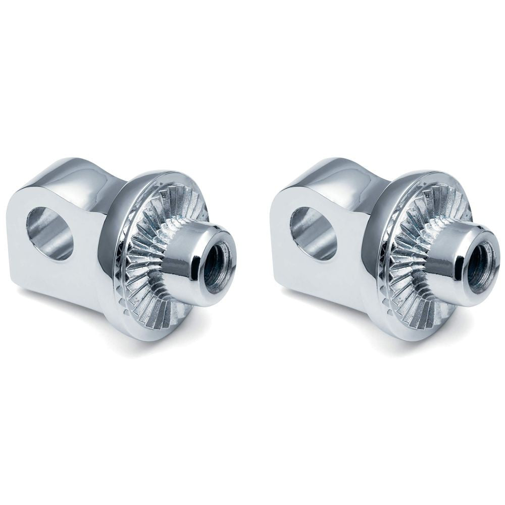 Kuryakyn Universal Peg Adaptors Stop Splined Chrome