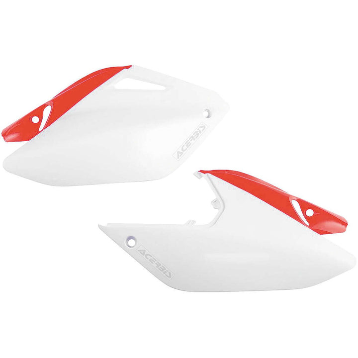 Acerbis White/Red Side Number Plate for Honda - 2071081030
