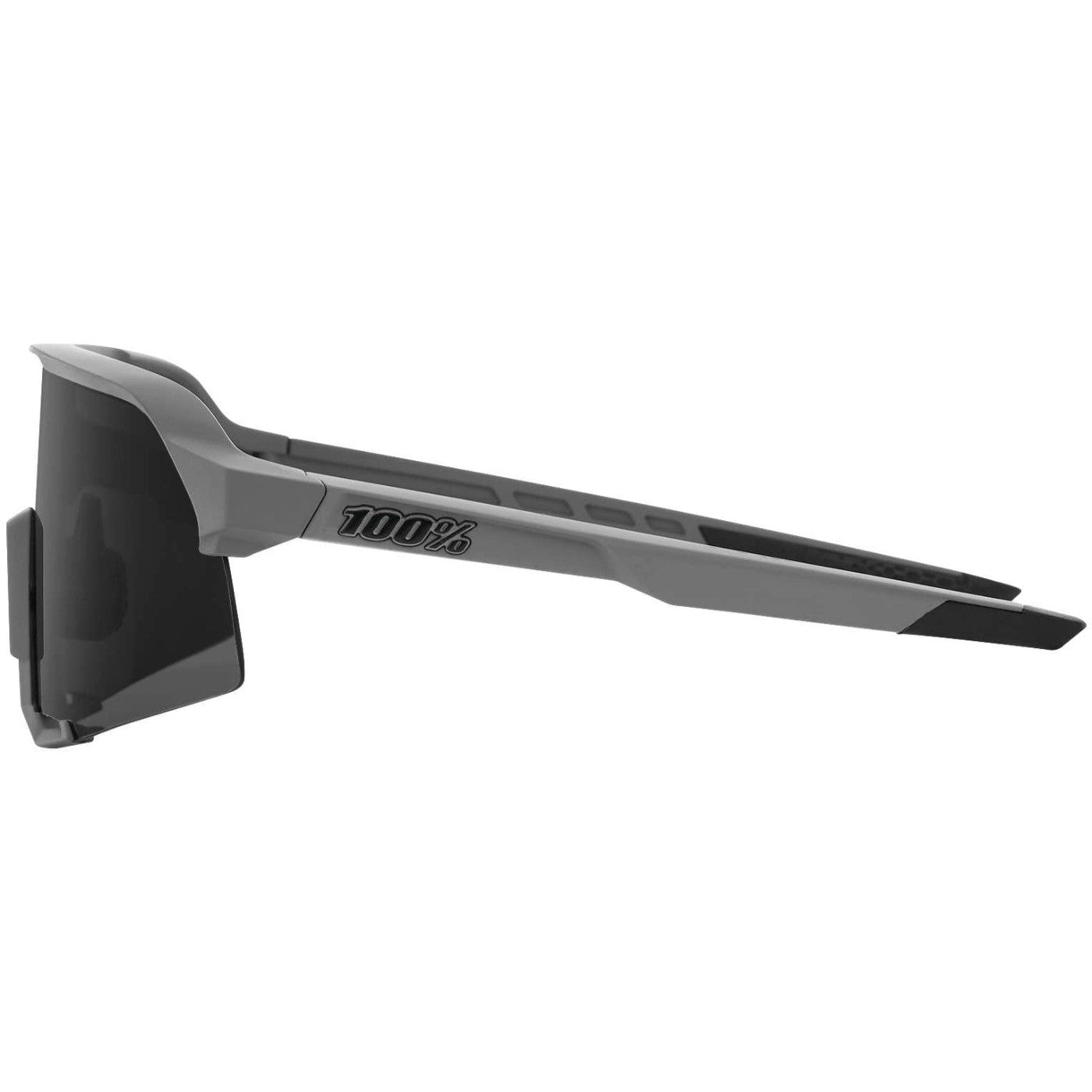 100% S3 Performance Sunglasses Matte Cool Grey with Smoke Lens - 61034-007-57