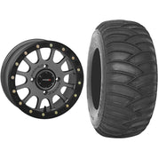 Set of 2 Mounted Wheel and Tire Kit Wheel: 15x7 5+2 4/137 Tire: 32x10-15 2 Ply