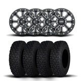 Rines ITP Velocity Inertia de 14" en negro mate y neumáticos Coyote [27x9R-14]
