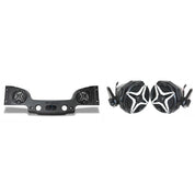 SSV Works 8" Overhead SSV Speaker Set With Cage Mounted 6.5" Kick Speaker Pods For Jeep Wrangler JL 18-22