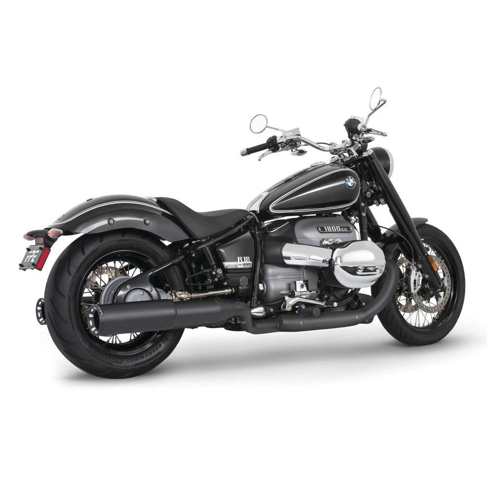 Freedom Performance 4.5" Slip-On Exhaust Straight Cut Black Black Tip For BMW R18 2021 BM00190