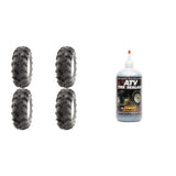 Juego de 4 neumáticos ATV ITP (Mud Lite XXL 30x10-14 delantero/trasero) con sellador QUADBOSS