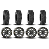 System 3 SB-7 Beadlock Titanium 15" Wheels And XC450 Tires [35x10R-15]