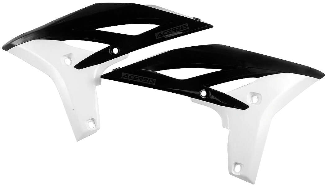 Acerbis Black/White Radiator Shrouds for Yamaha - 2171761007