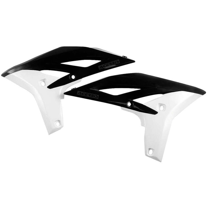 Acerbis Black/White Radiator Shrouds for Yamaha - 2171761007