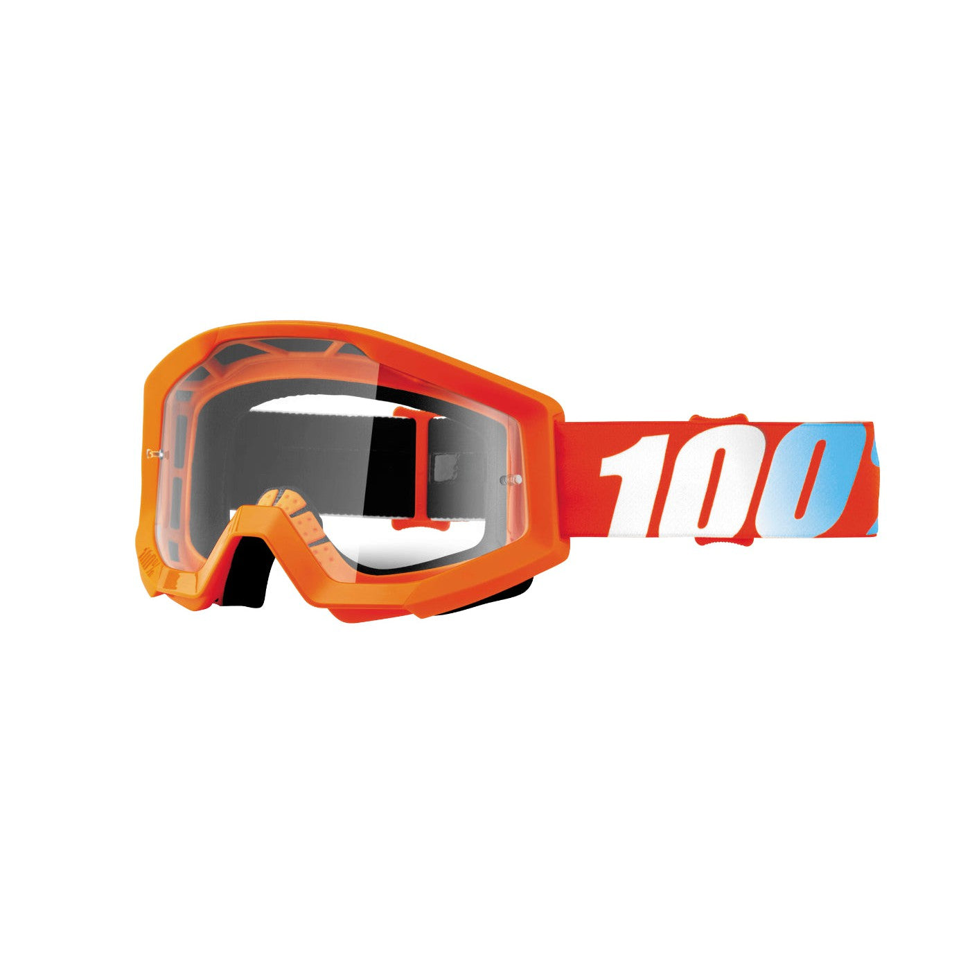 100% Gen1 Strata Goggles Orange with Clear Lens - 50400-006-02