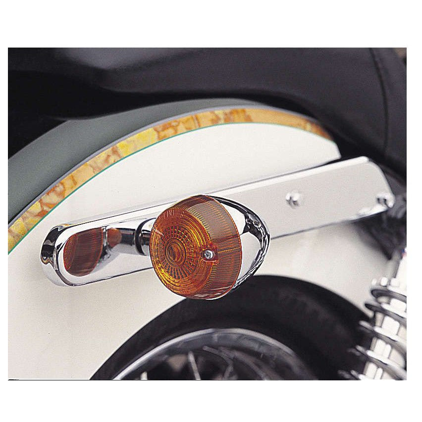 Cobra Rear Turn Signal Relocation Kit Chrome - 04-3120
