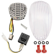 Integrated and Sequential Taillight For Kawasaki VN1600 Vulcan Mean Streak 2004-2006 Clear