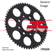 428H Heavy-Duty Chain Natural, Front & Rear Sprocket Kit for HONDA CB125TT 1990