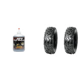 Set of 2 DURO DI-K591 Rear Tires 25x10-12 4-ply with QUADBOSS Sealant