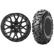 Set of 2 Mounted Wheel and Tire Kit Wheel: 14x7 5+2 4/110 Tire: 28x10-14 6 Ply