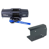 Kit de cabrestante para ATV Viper V2, carrete estándar de 2087 kg con cuerda sintética negra de 12 m y soporte para Kawasaki Prairie 650/700 (2001-2003)