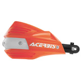Acerbis 16 Orange/White X-Factor Handguards - 2374195321