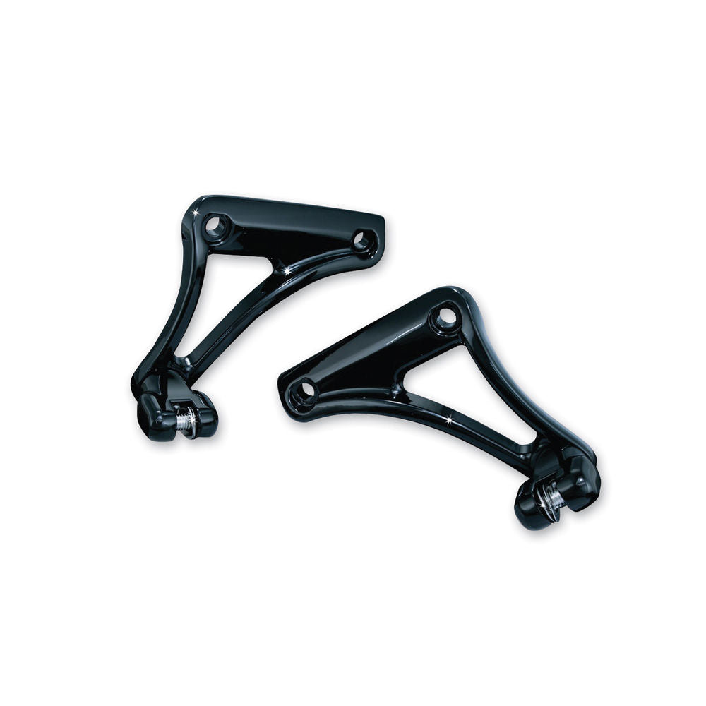 KURYAKYN GLS BLACK UNDERSEAT PEG MOUNTS FOR 2006-2017 HARLEY SOFTAIL MODELS 4334