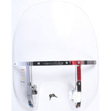 National Cycle Clear SwitchBlade 2-Up Quick Release Windshield With Mount Kit, Straight Forks