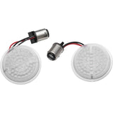 Kuryakyn LuminEZ LED Front Turn Signal Inserts for Harley-Davidson Black