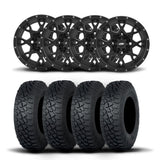 Rines ITP Hurricane de 15" en negro mate y neumáticos Tenacity XNR [35x9.5R-15]