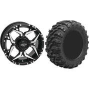 Set of 2 Mounted Wheel and Tire Kit Wheel: 14x7 4+3 4/156 Tire: 30x10-14 8 Ply