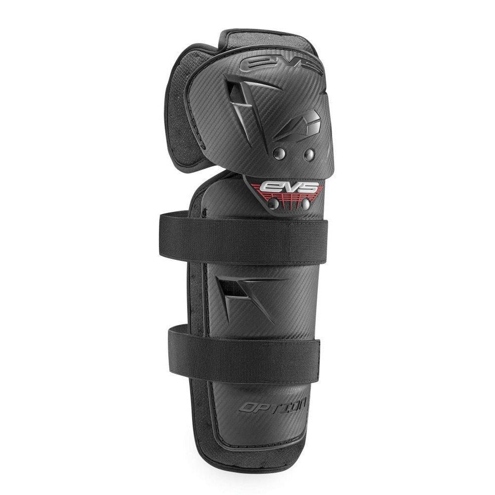EVS Youth Option Knee/Shin Guards Black - OPTK16-BK-Y