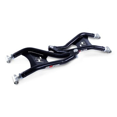 High Lifter Front Forward Upper And Lower Satin Black Control Arms With Ball Joints For Polaris Models HDFFA-RNG1-2-B1-BJI