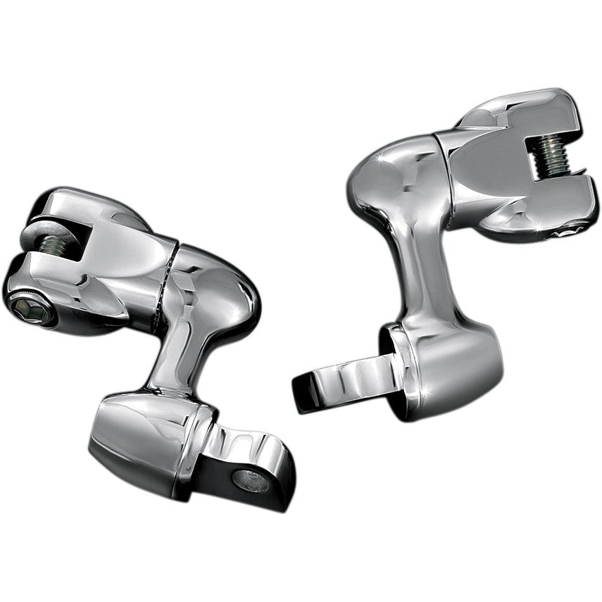 New Adjustable Lockable Driver Footpeg Offset With Male Mount 2by Kuryakyn