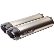 Two Brothers Racing M-2 Black Titanium Dual Vale Slip-On Exhaust For Yamaha YZF R1 2016-2021