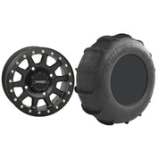 Set of 2 Mounted Wheel and Tire Kit Wheel: 14x10 5+5 4/137 Tire: 29x13-14 4 Ply