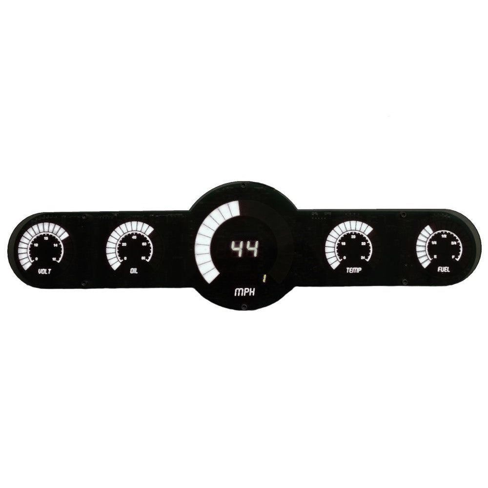 Intellitronix 5.5 Gauge Analog Bargraph Panel BG10001 - White