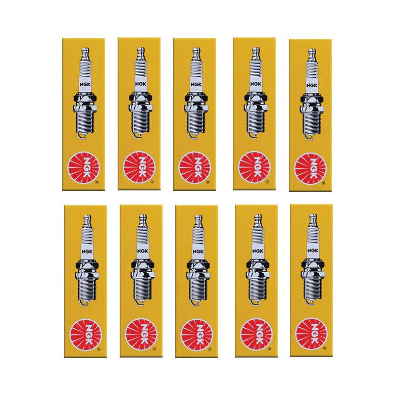 Set of 10 NGK Standard Spark Plugs ski-Doo ELAN 1972-1971 Engine 250cc