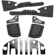Hardstreet Ryt-There Saddlebag Shelf Set For Indian Chieftain, Roadmaster 2014-2021 Round Double-Hinged Charcoal
