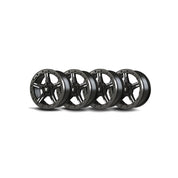 Bullite Set of 4 Shurikene Wheel 15X7.0 Gun Metal/Black 5/114.3 5+2