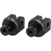 Puig Adventure Footpeg Adaptors Black Front - 6703N