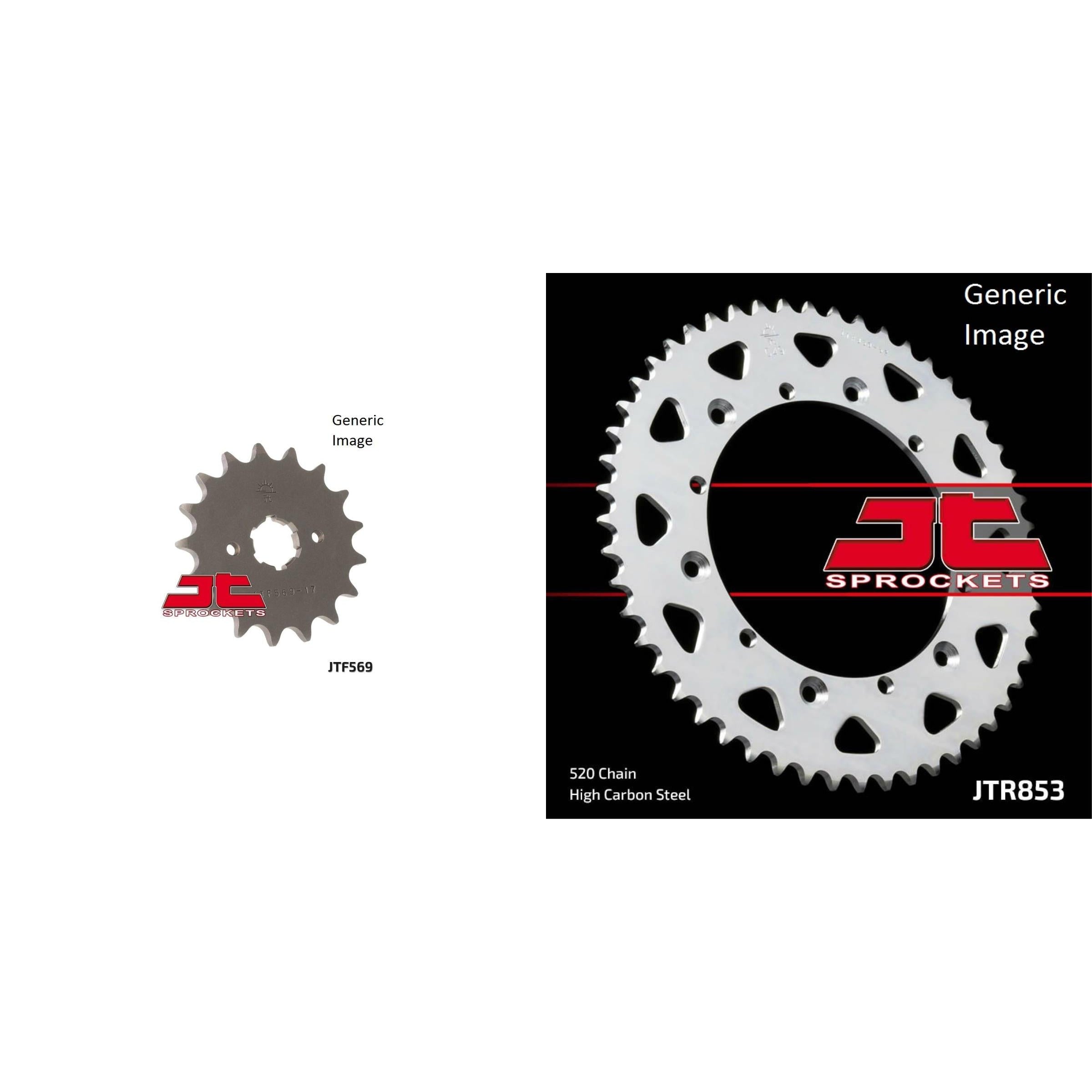 Kit de piñones de acero delanteros y traseros para todoterreno YAMAHA IT250 1979-1980
