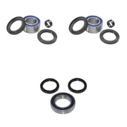 QUADBOSS Front and Rear Wheel Bearing Kits for Yamaha YFM350 Warrior 1987-2004