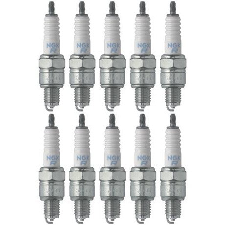 Set of 10 NGK Standard Spark Plugs Yamaha XV250, XV250X 2008-2000 Engine 250cc
