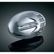 Kuryakyn Chrome Slotted Finned Scarab Air Cleaner Filter Cover Harley Big Twin