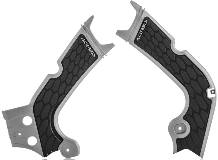 Acerbis Silver/Black X-Grip Frame Guard - 2630711015