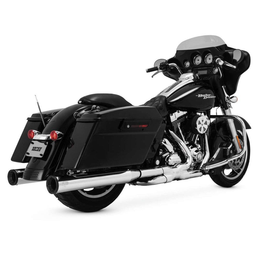 Vance And Hines Eliminator 400 Slip On Exhaust Chrome Black With Fuelpak FP3