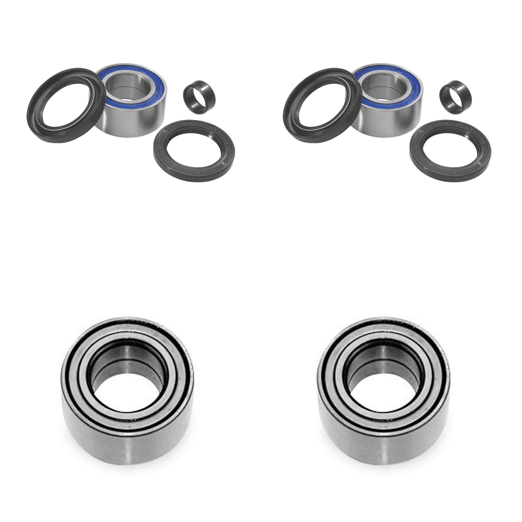 QUADBOSS Front and Rear Wheel Bearing Kits for Arctic Cat 650 4x4 w/AT V2 2004