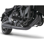 Freedom Performance Combat 2-into-1 Shorty Exhaust 4.5" Black Black Tip For Kawasaki Vulcan S 2015-2021