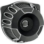 Harley XL883N Sportster Iron 883 09-13Deep Cut Inv. Air Cleaner Blk Arlen Ness