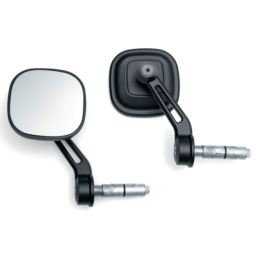 Kuryakyn Dillinger Bar End Mirrors Satin Black
