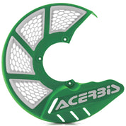 Acerbis Green/White X-Brake Vented Disc Cover - 2449490006