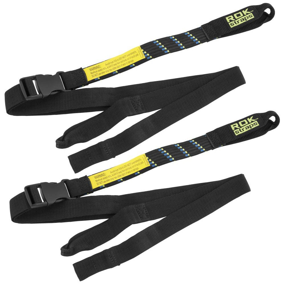 Rok Straps Heavy-Duty Tie Down Straps 1" W Black/Blue - ROK10001