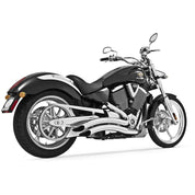 Freedom Performance Dual System With 4" Racing Muffler Exhaust Chrome With Chrome Tip MV00013