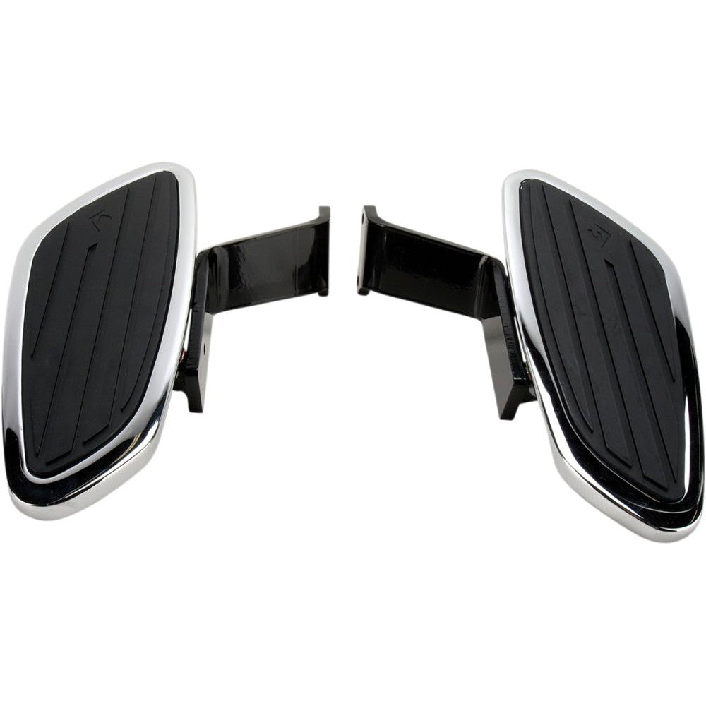 Cobra Swept Front Floorboard Kit Chrome - 06-4134