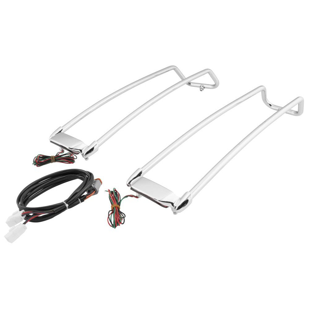 Letric Lighting Saddlebag Lid Rail Guard Chrome